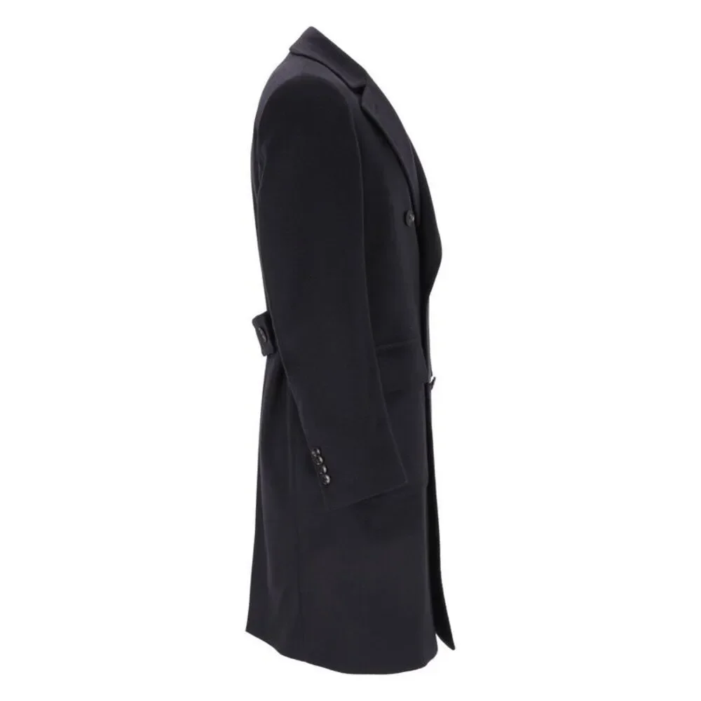 Al Duca D'aosta Men Double-Breasted Cashmere Coat